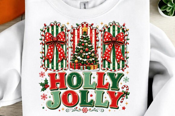 Coquette Holly Jolly Christmas Sublimati: A Festive Design Asset