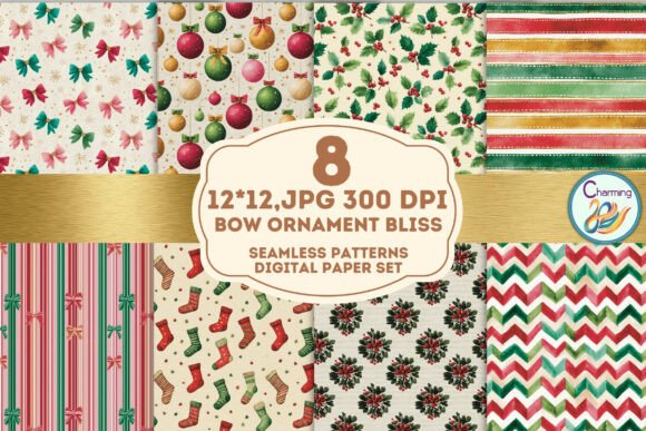Elevate Designs with Seamless Bow Ornament Bliss