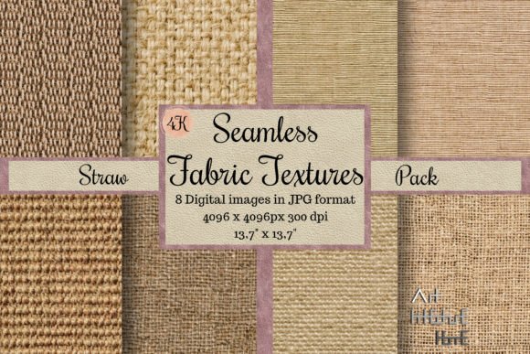 Elevate Your Designs with Seamless Straw Textures