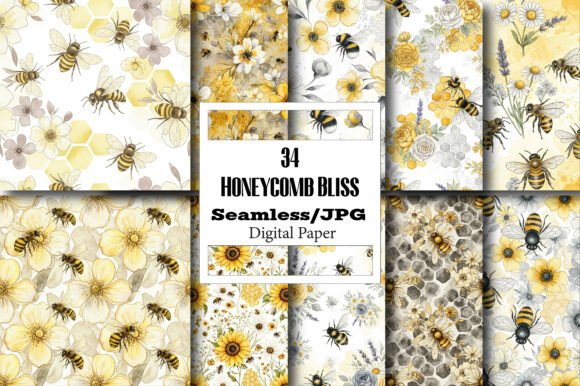Honeycomb Bliss Seamless Digital Pattern: A Designer's Toolkit