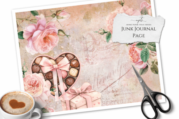 My Valentine’s Junk Journal Page 6: Vintage Design Assets
