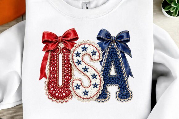 Preppy 4th of July & Coquette USA PNGs for Design