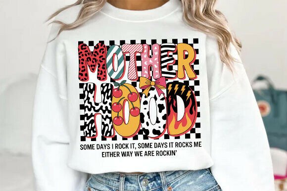 Preppy Mother Hood Checkered Png for Modern Design
