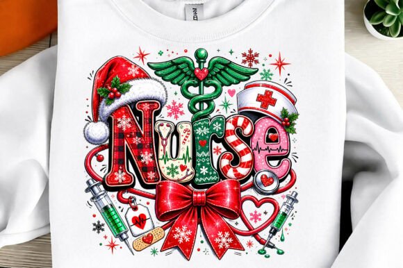 Retro Nurse Png: Festive Holiday Design Assets