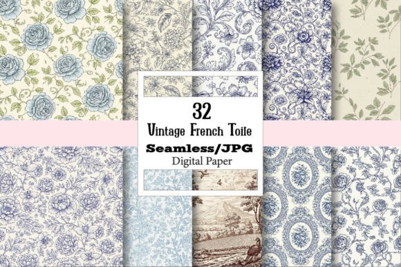 Vintage French Toile: A Timeless Design Asset
