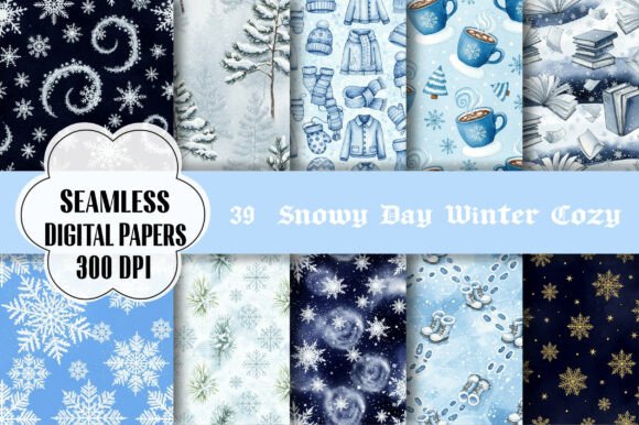 Winter Cozy Digital Paper: A Designer's Essential Asset